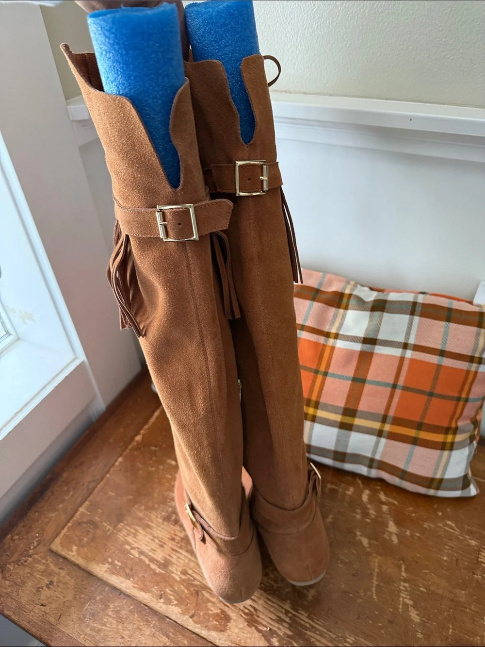 Colin Stuart Suede Fringe Boots